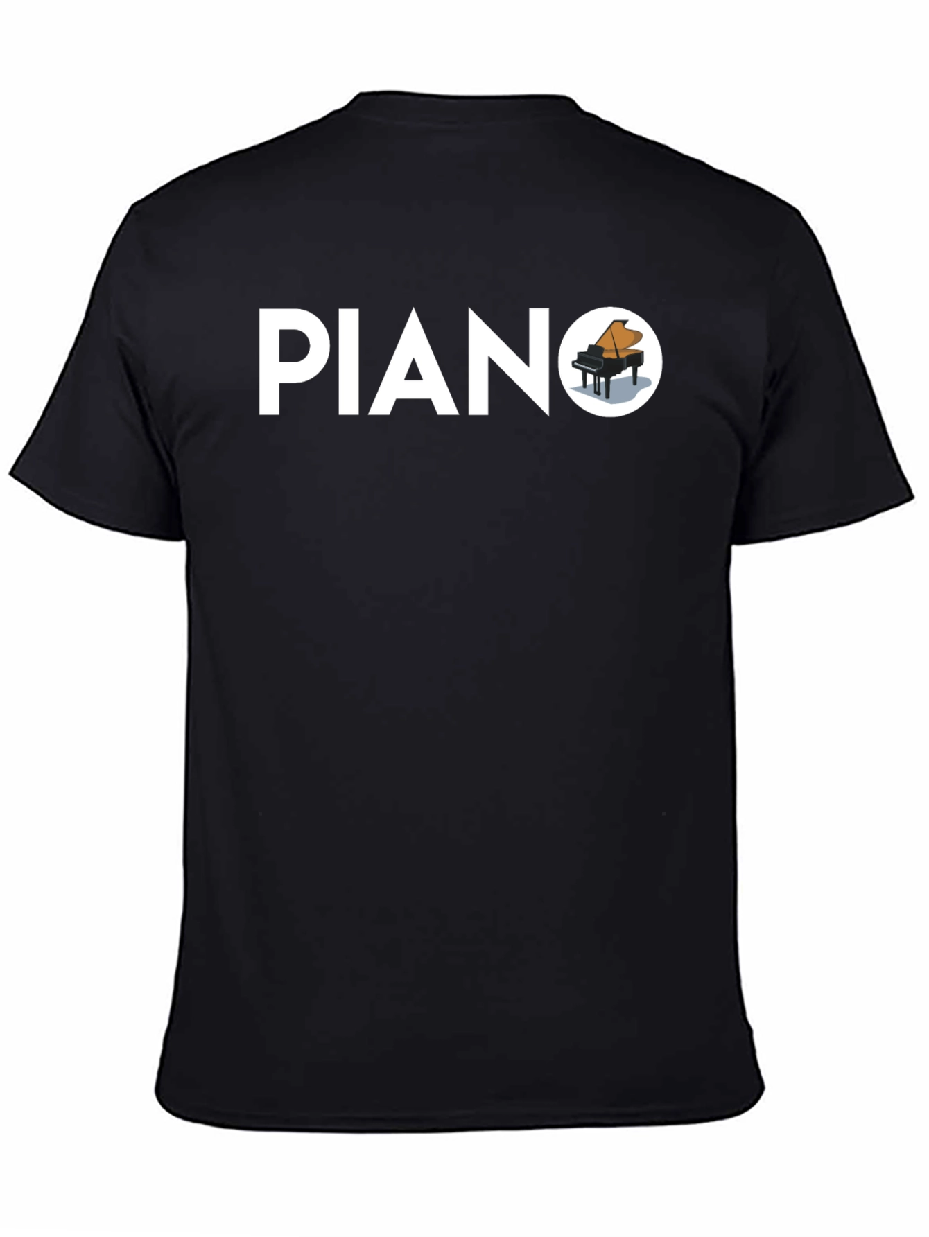 Piano Graphic T-Shirt - Stylish Music Tee