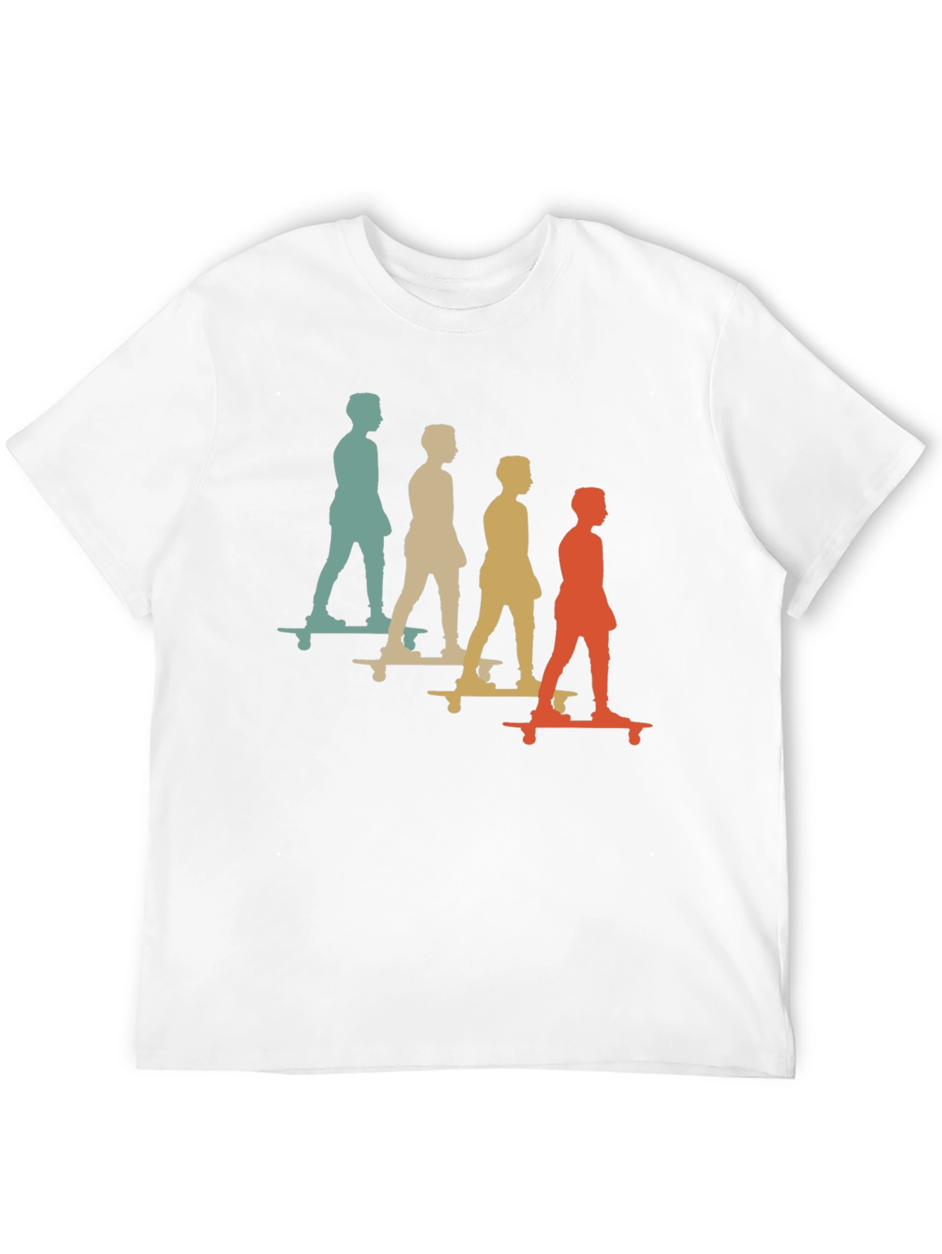 Retro Skateboarder Silhouette T-Shirt