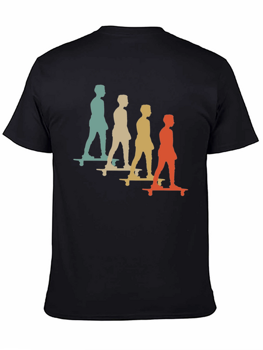 Retro Skateboarder Silhouette T-Shirt