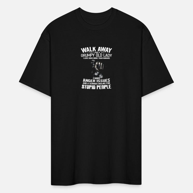 Walk Away I m A Grumpy Old Lady T Shirt