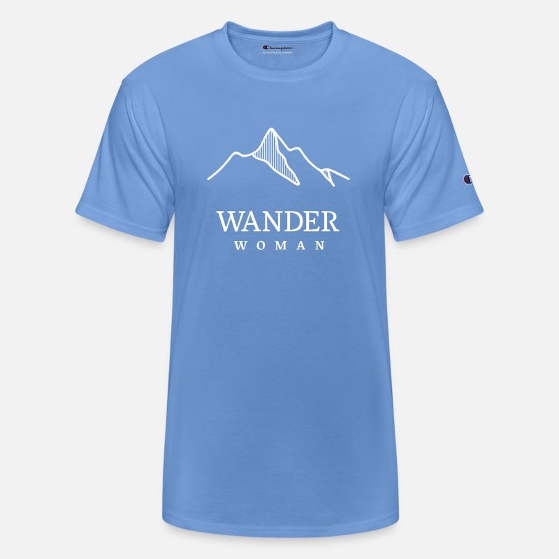 Wander Woman with mountains