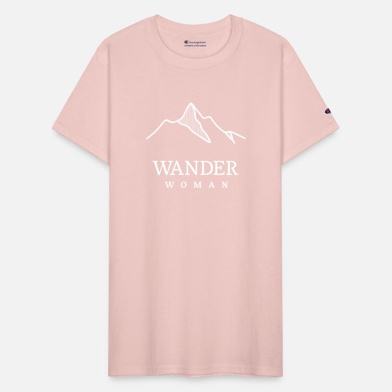 Wander Woman with mountains