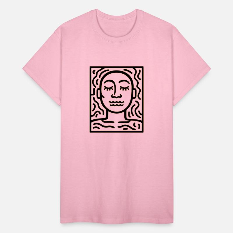 Wavy Lips & Dreams – Emotional Line Portrait