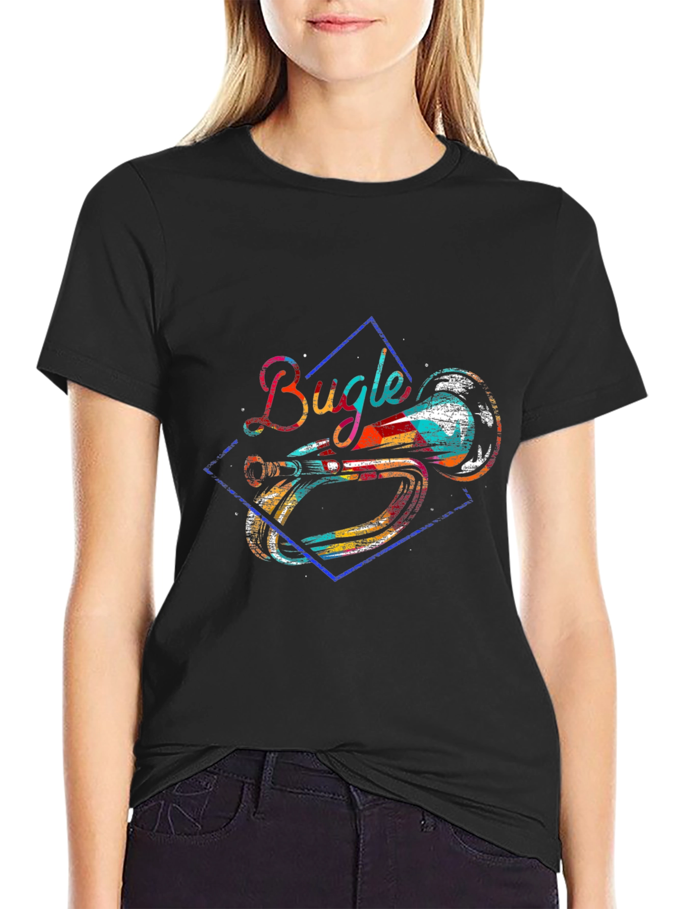 Bugle Graphic Tee - Music Lovers Shirt