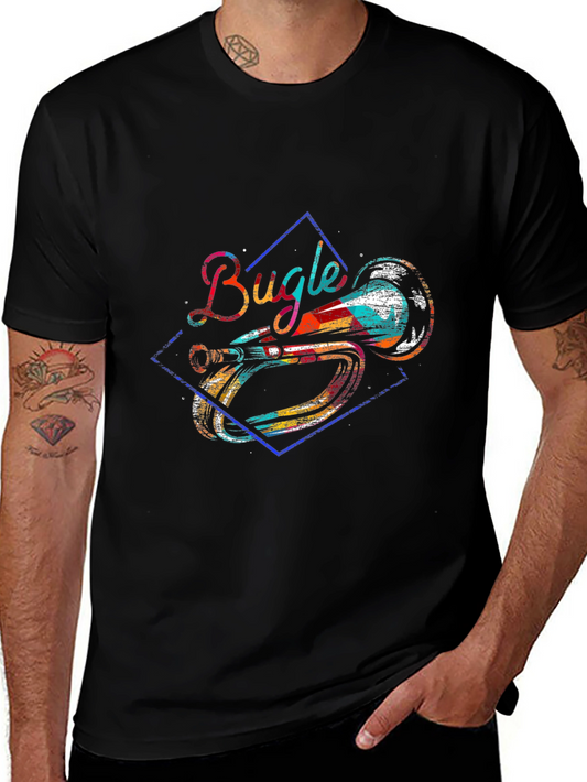 Bugle Graphic Tee - Music Lovers Shirt