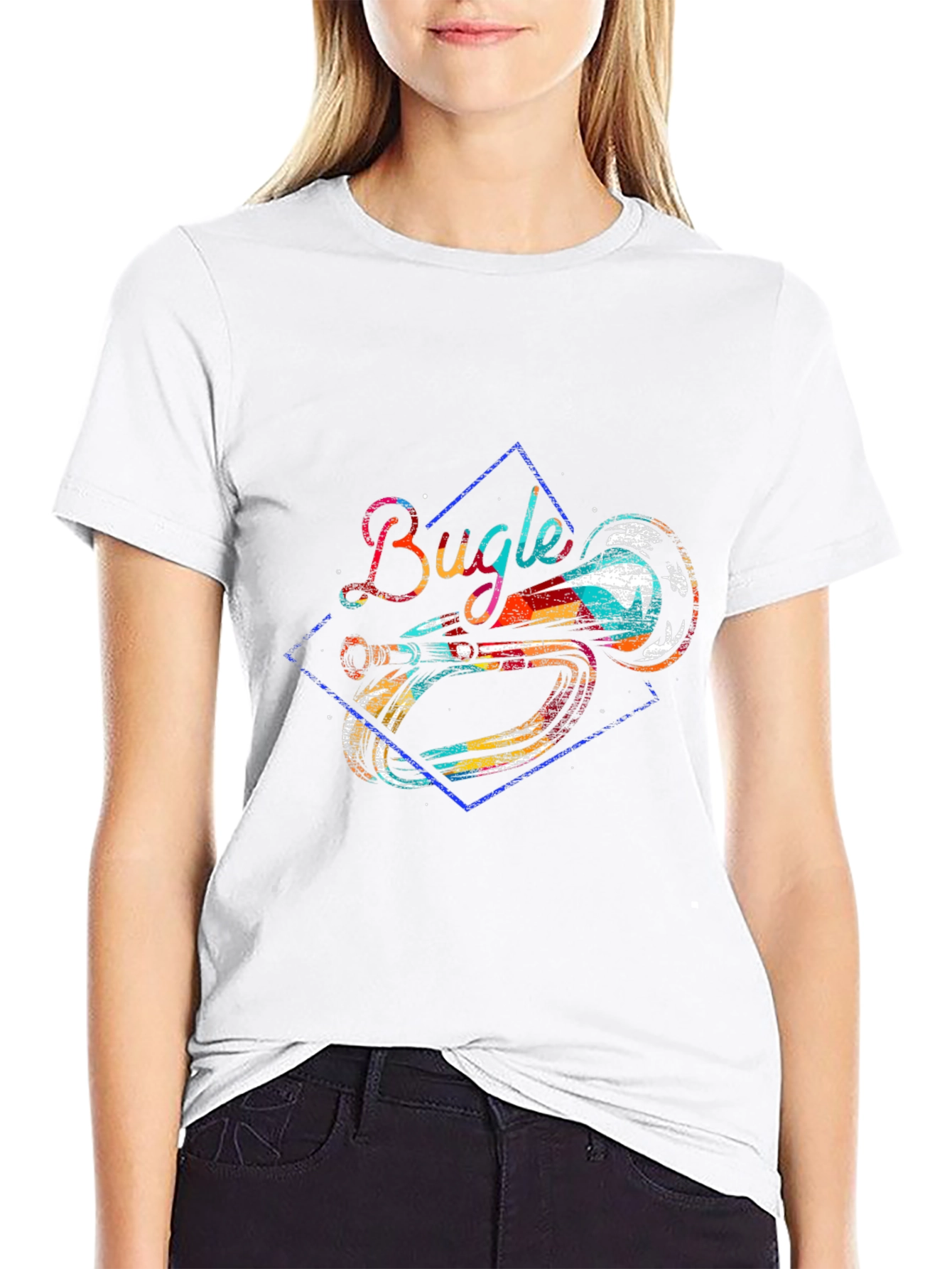Bugle Graphic Tee - Music Lovers Shirt