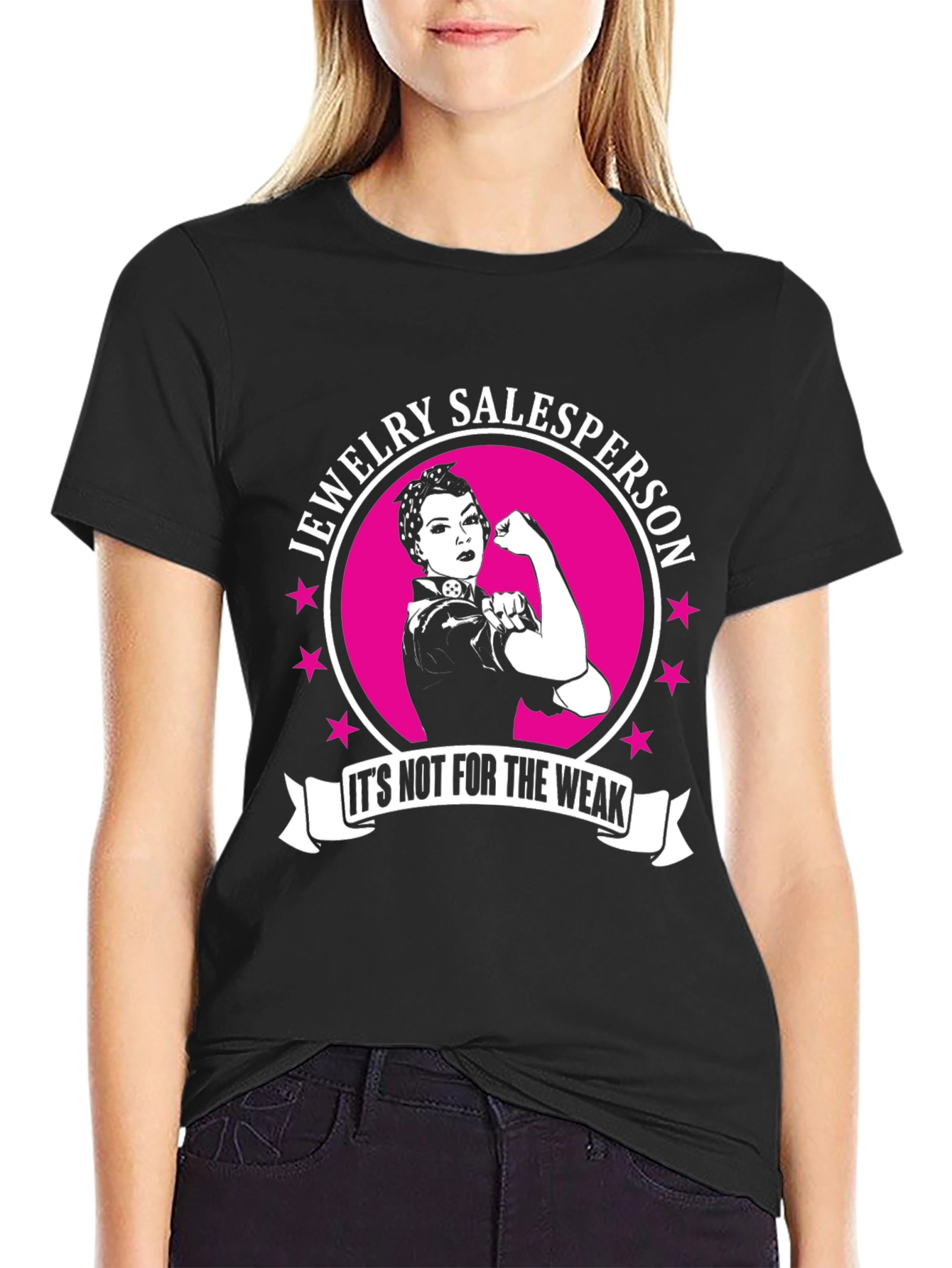 Jewelry Salesperson T-Shirt - Strong Woman Design