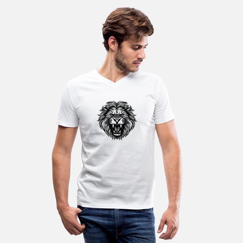Wild Huge Lion Head Tattoo Style Mane