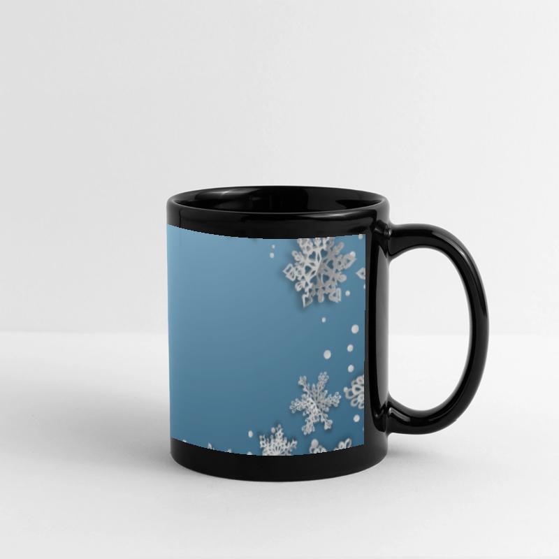 Winter Snowflakes Blue White