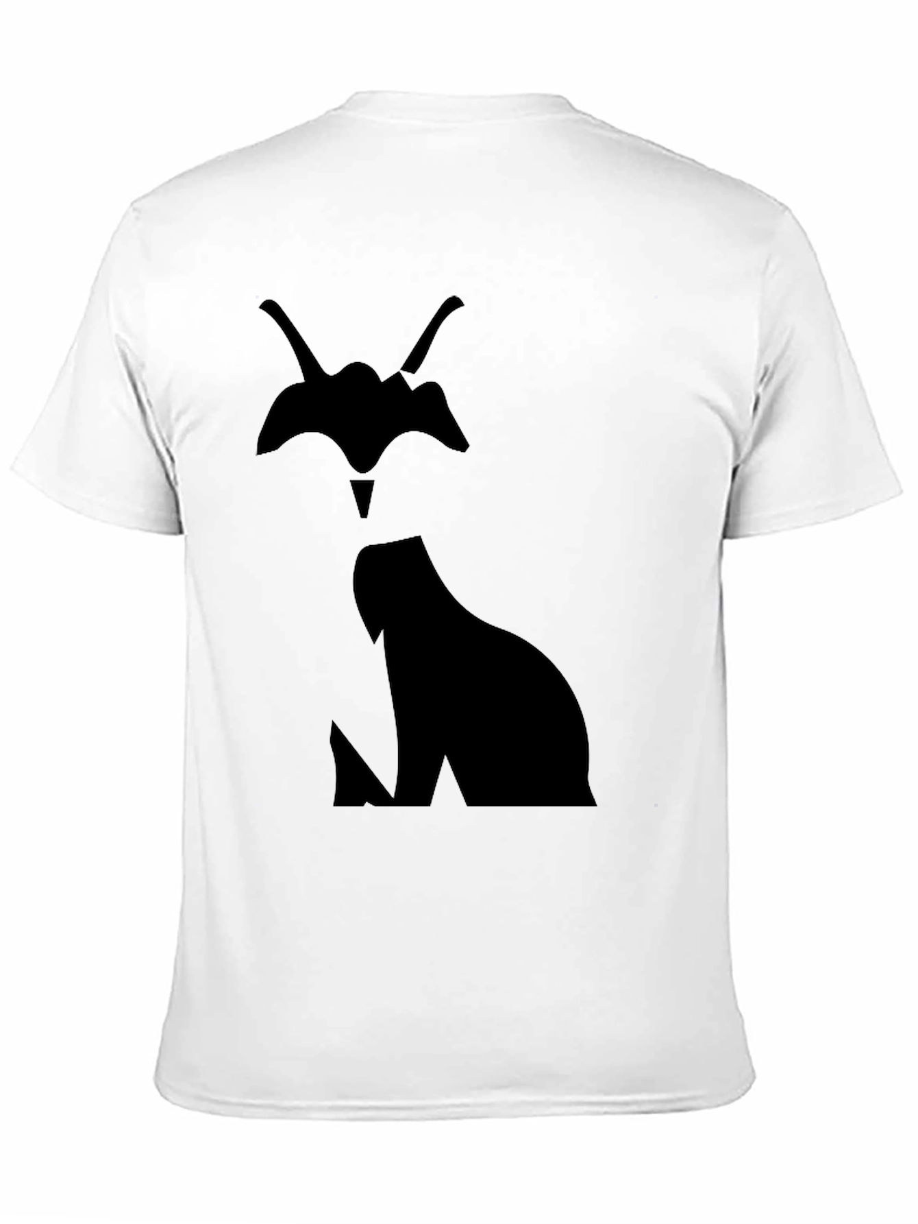 Mens Black Caracal Silhouette Graphic T-Shirt