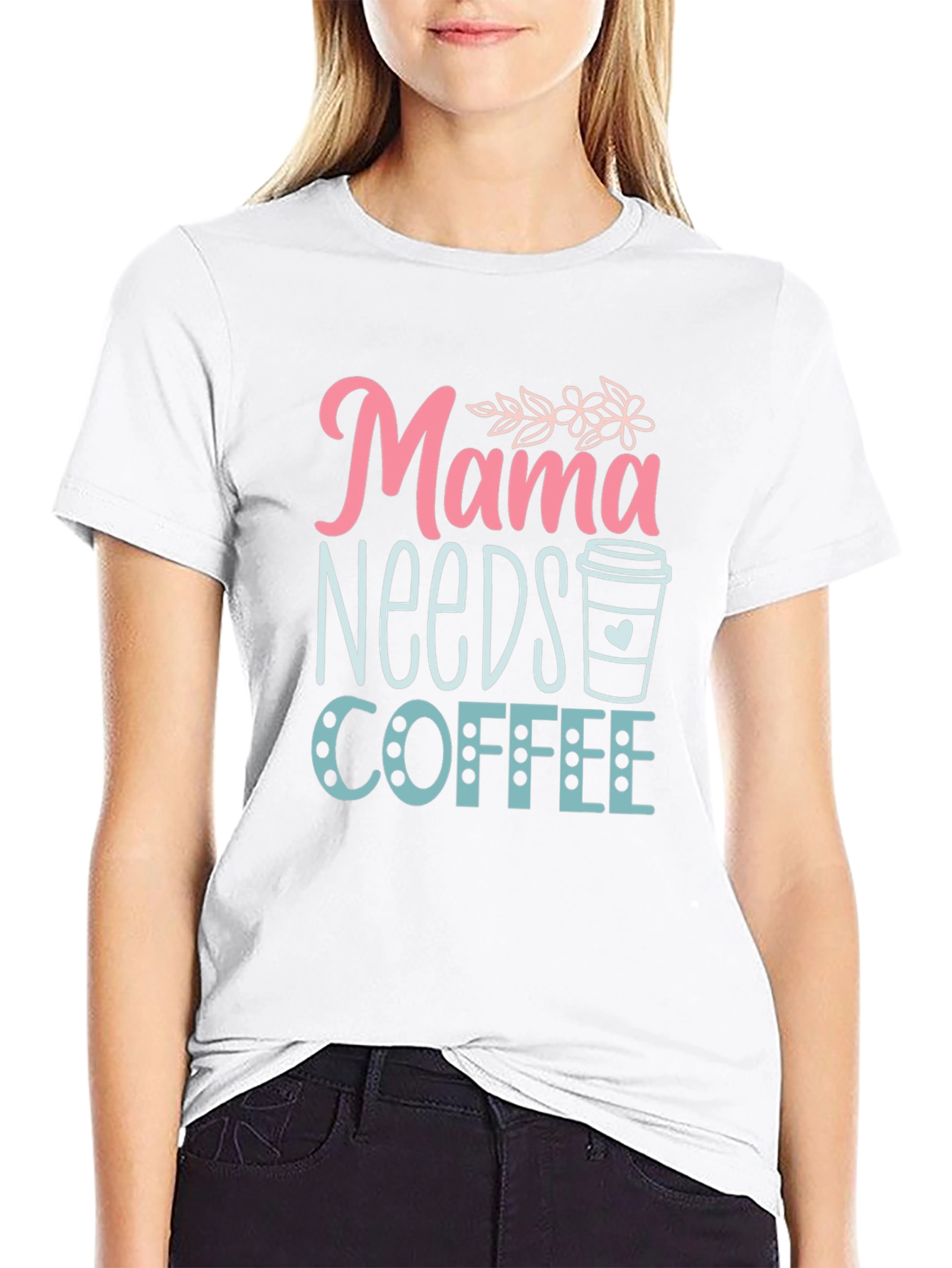 Mama Needs Coffee T-Shirt - Soft Black Tee
