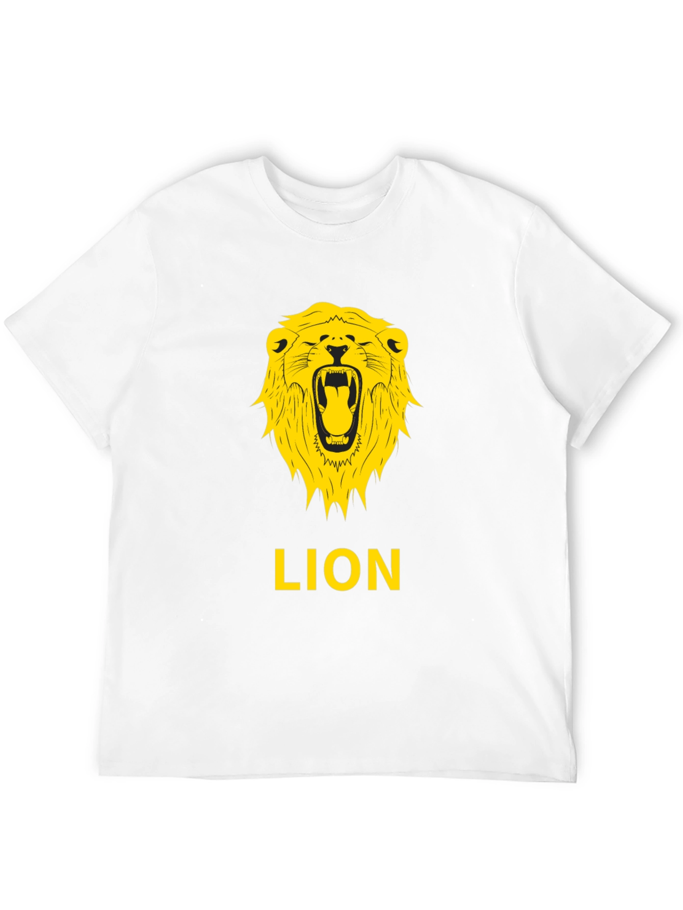 Lion Graphic Tee - Bold Black T-Shirt