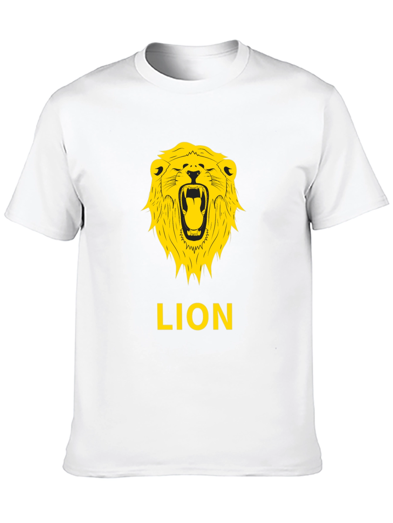 Lion Graphic Tee - Bold Black T-Shirt