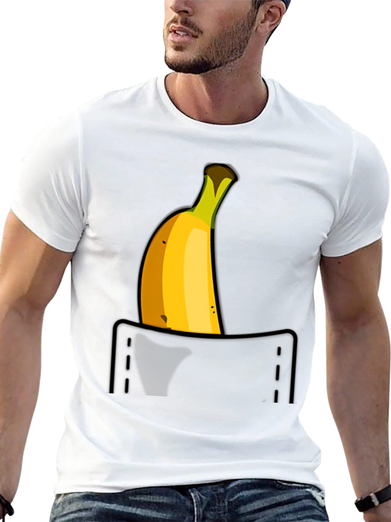 Banana Pocket Graphic T-Shirt