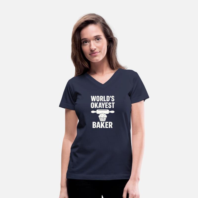 World’s Okayest Baker – Funny Baking Gift Shirt