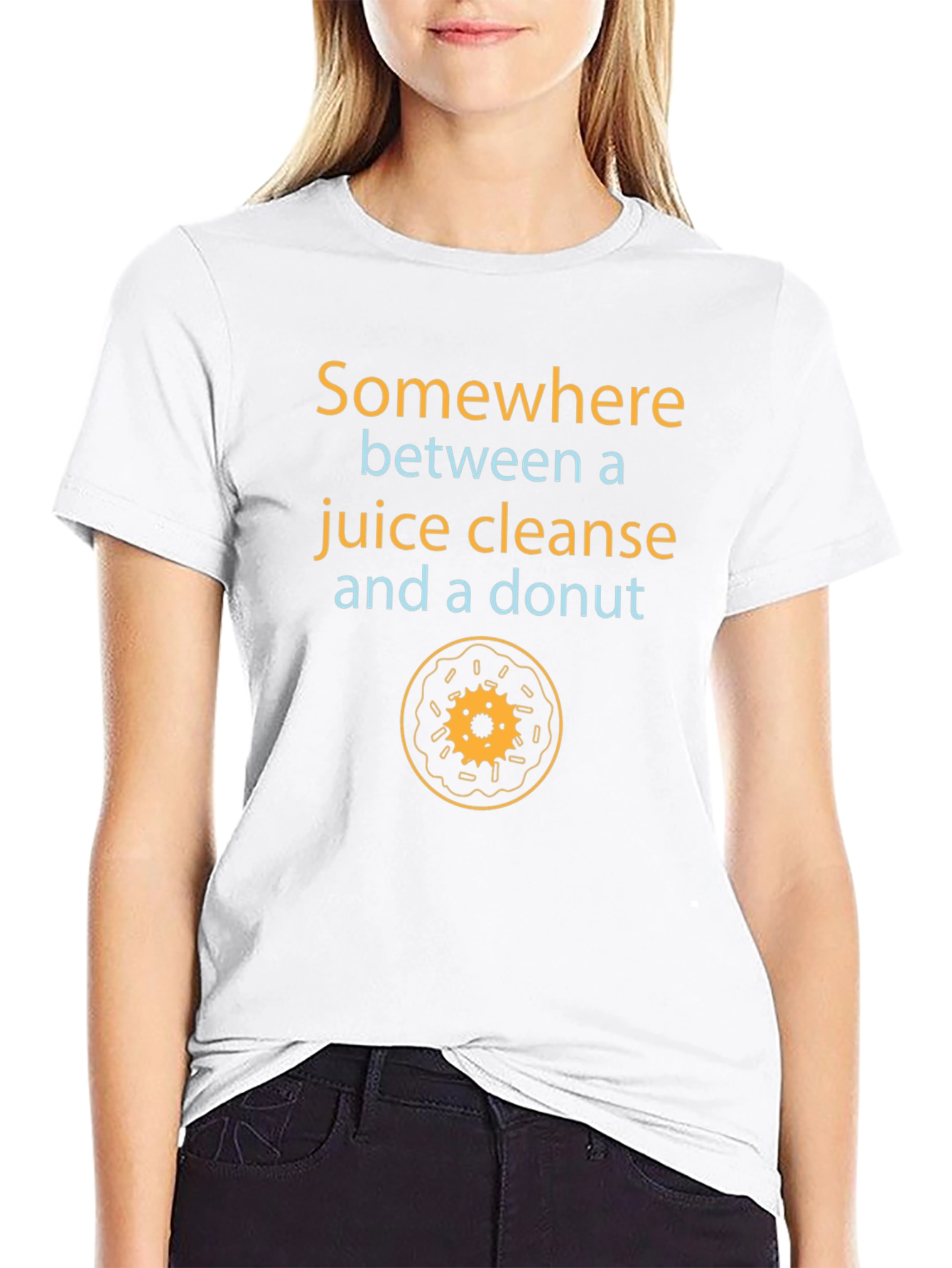 Juice Cleanse & Donut T-Shirt - Funny Foodie Tee