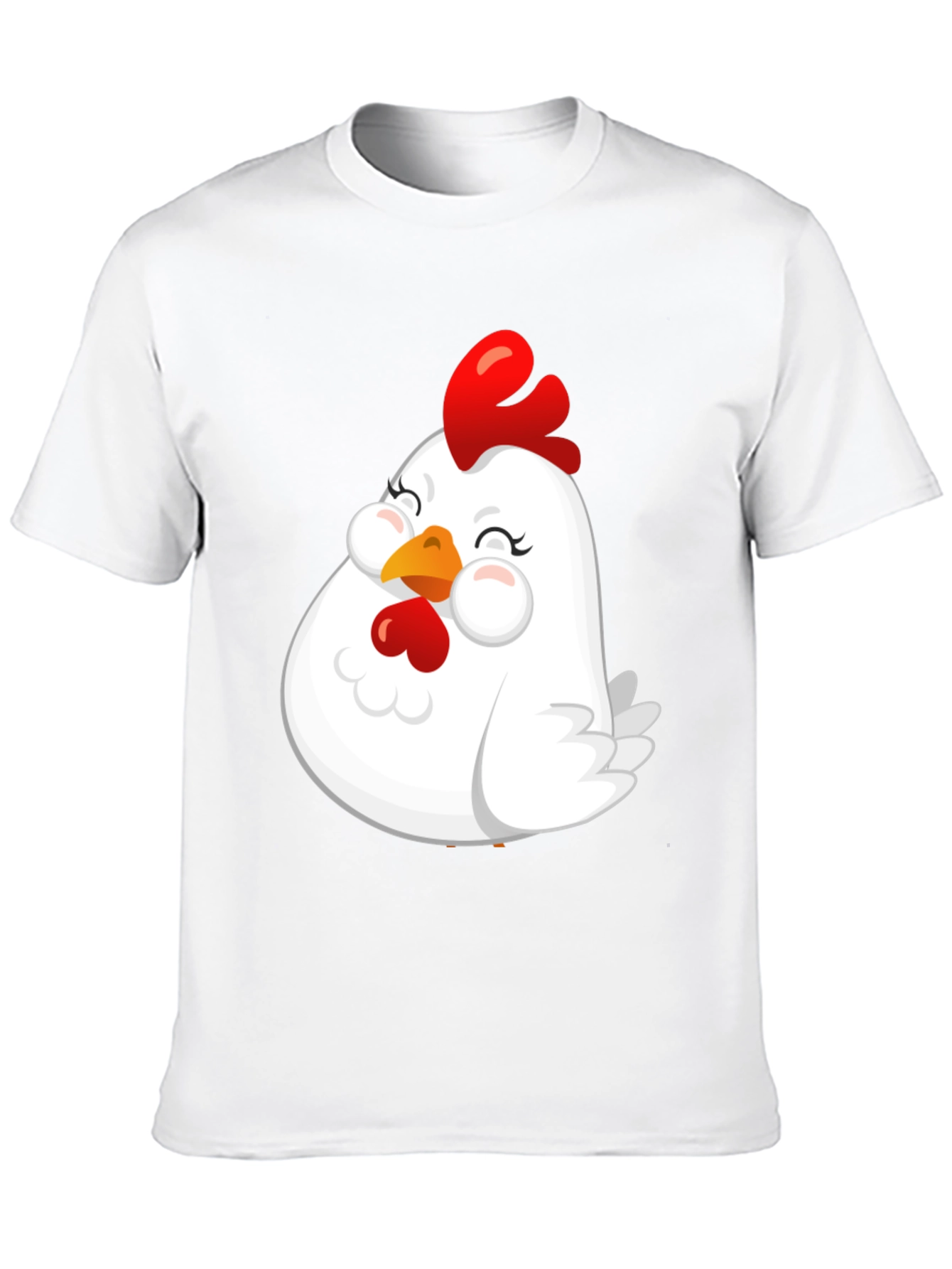 Cute Chicken Graphic T-Shirt - Soft Cotton Blend