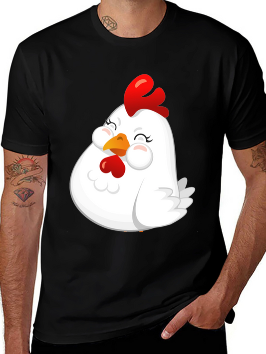 Cute Chicken Graphic T-Shirt - Soft Cotton Blend