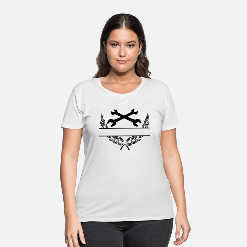 Wrenches in laurel wreath