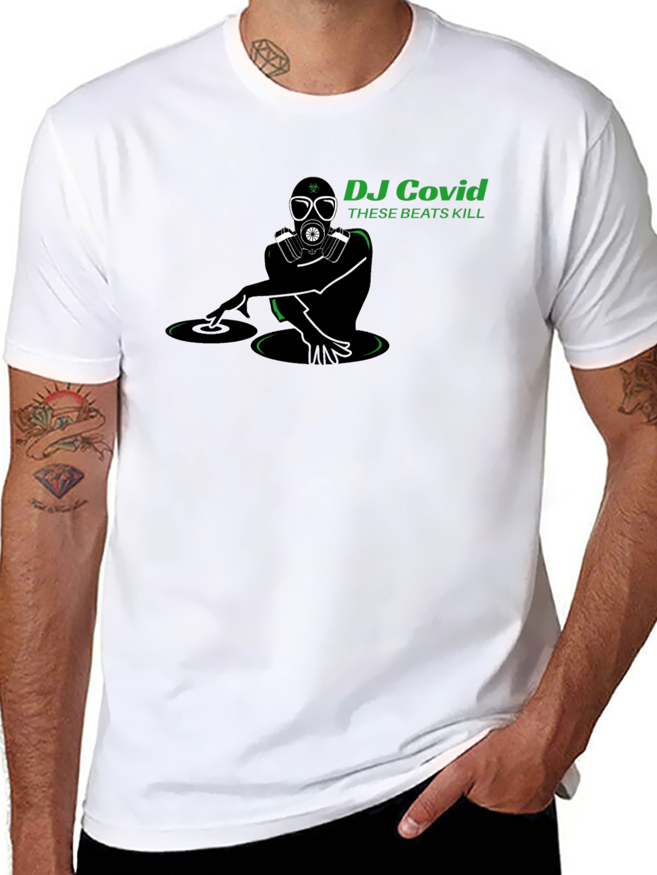 DJ Covid Graphic T-Shirt - These Beats Kill