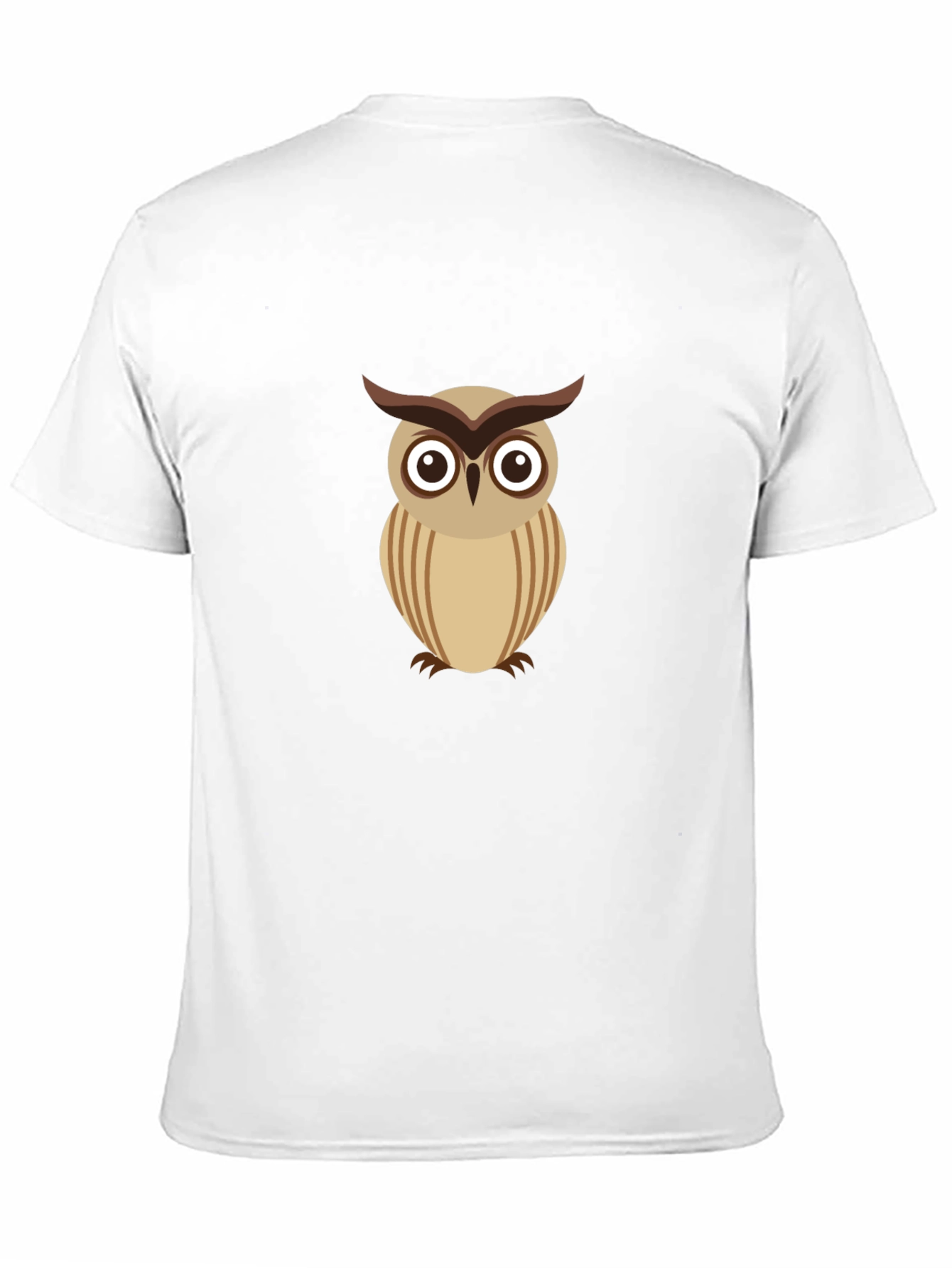 Cool Owl Graphic Tee - Black Cotton Comfort