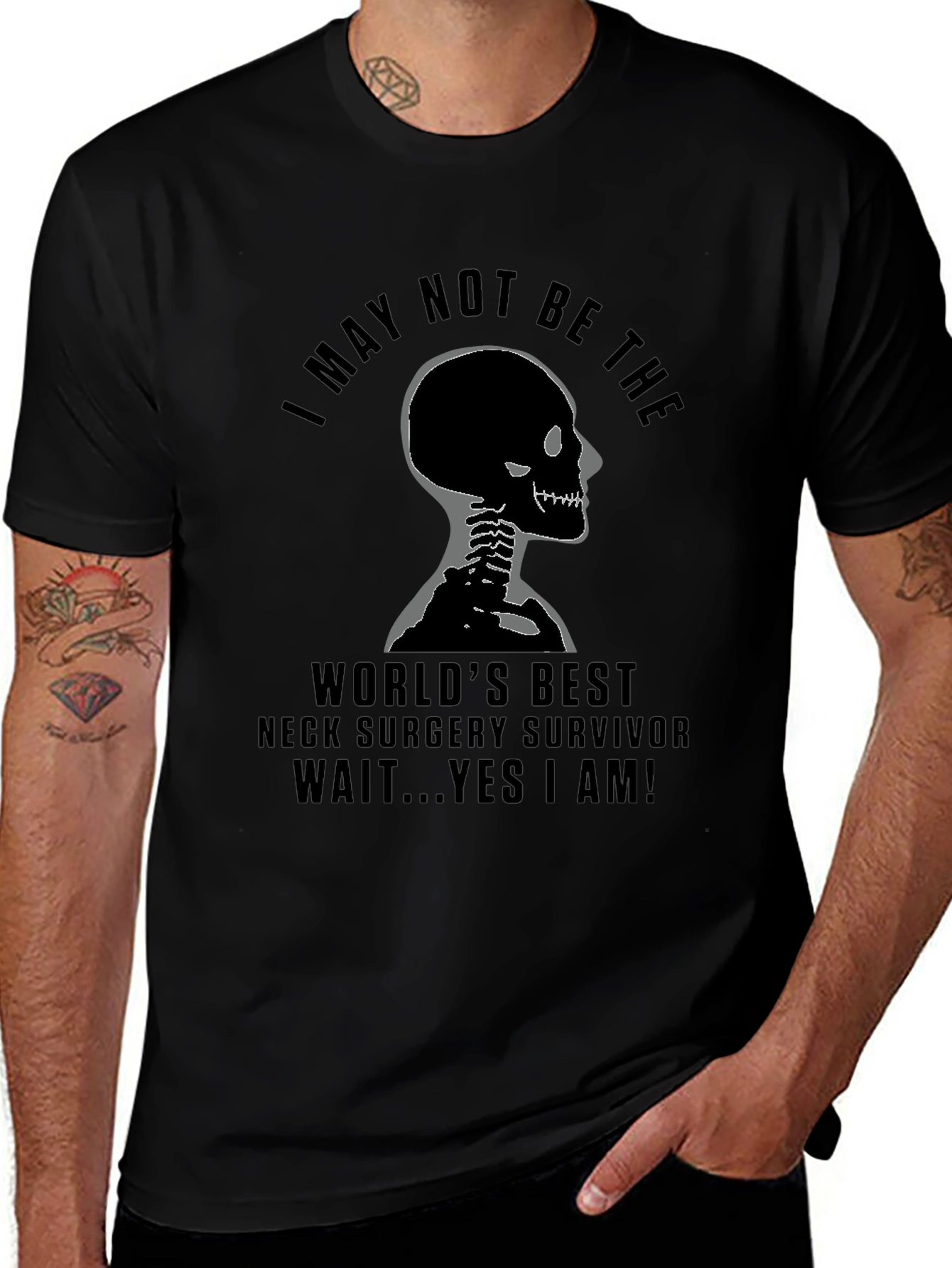 Neck Surgery Survivor Graphic T-Shirt