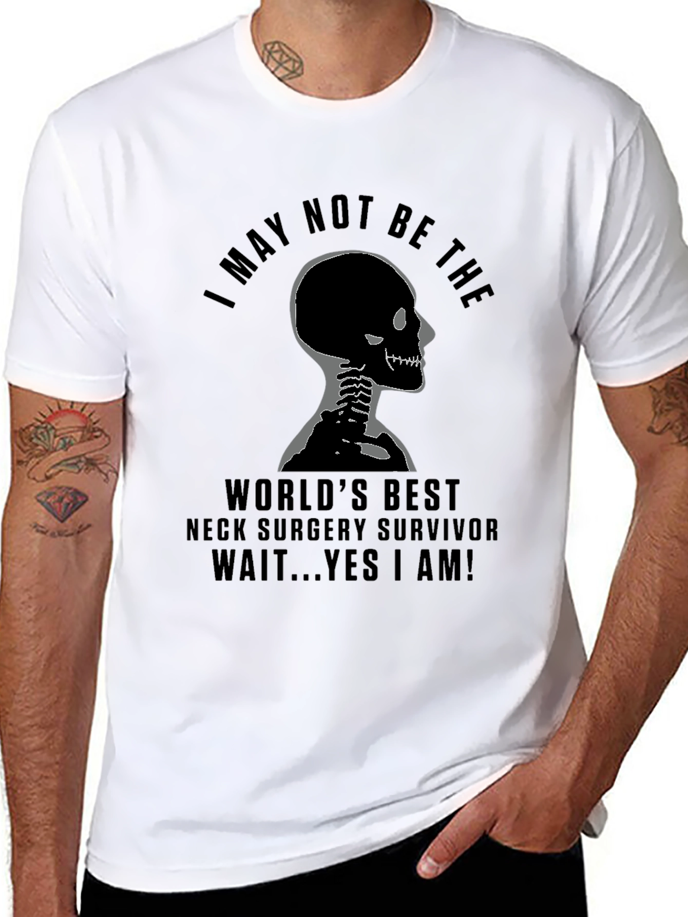 Neck Surgery Survivor Graphic T-Shirt