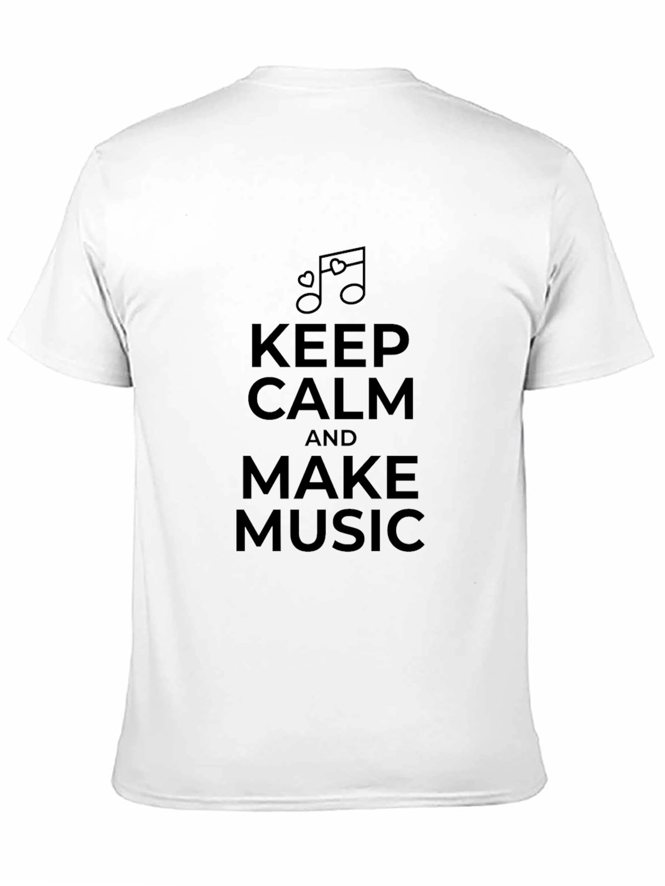 Keep Calm and Make Music Black T-Shirt