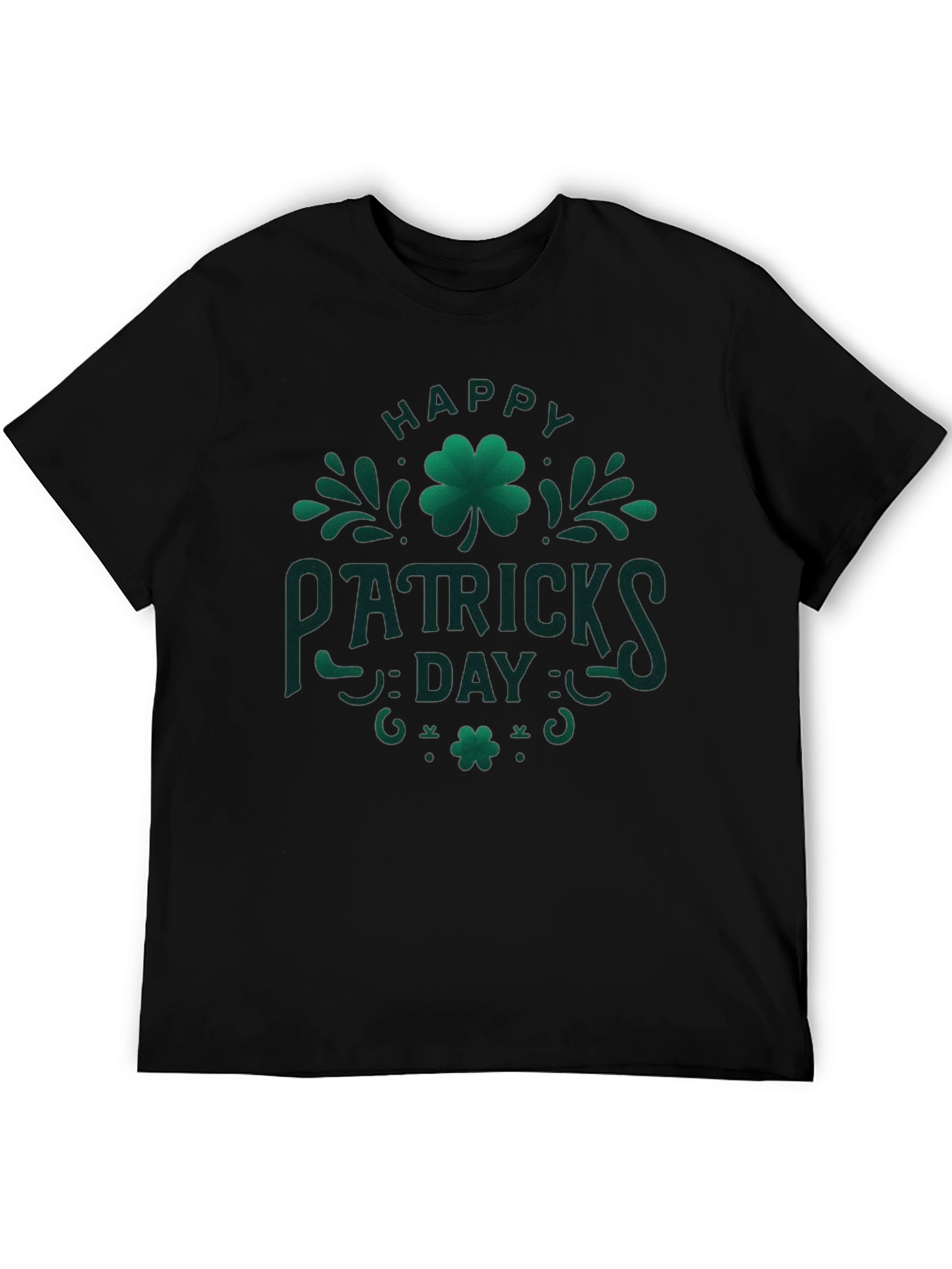 Happy St. Patricks Day Graphic Tee - Black