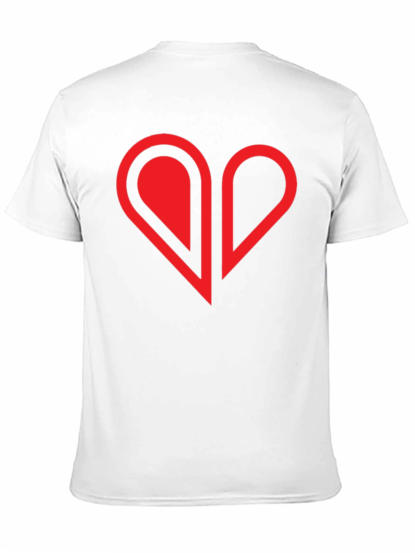 Modern Heart Graphic Tee - Black