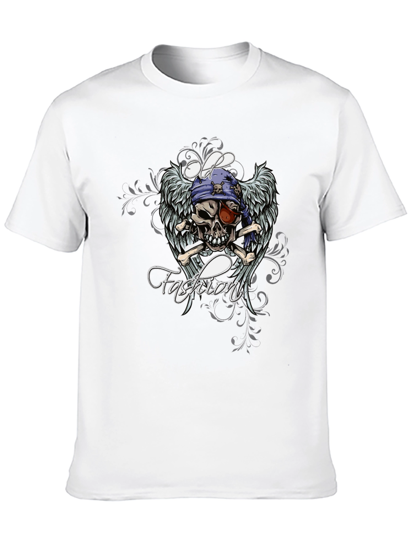 Skull Pirate Graphic Black T-Shirt