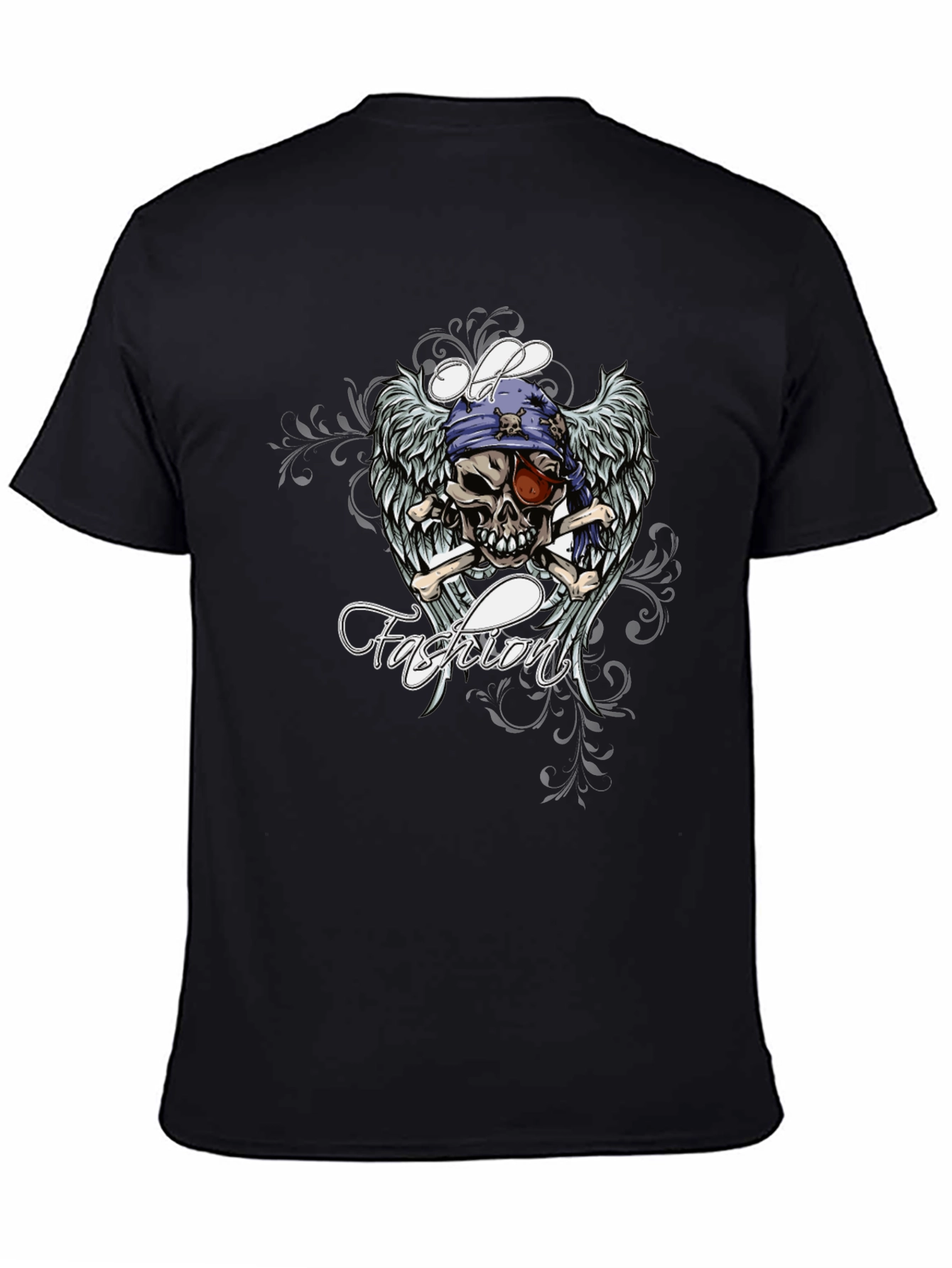 Skull Pirate Graphic Black T-Shirt