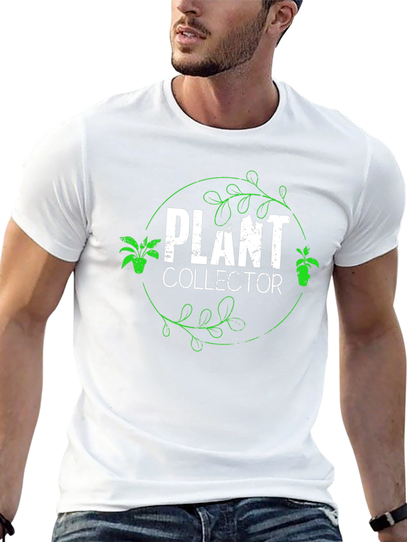 Plant Collector T-Shirt - Botanical Design