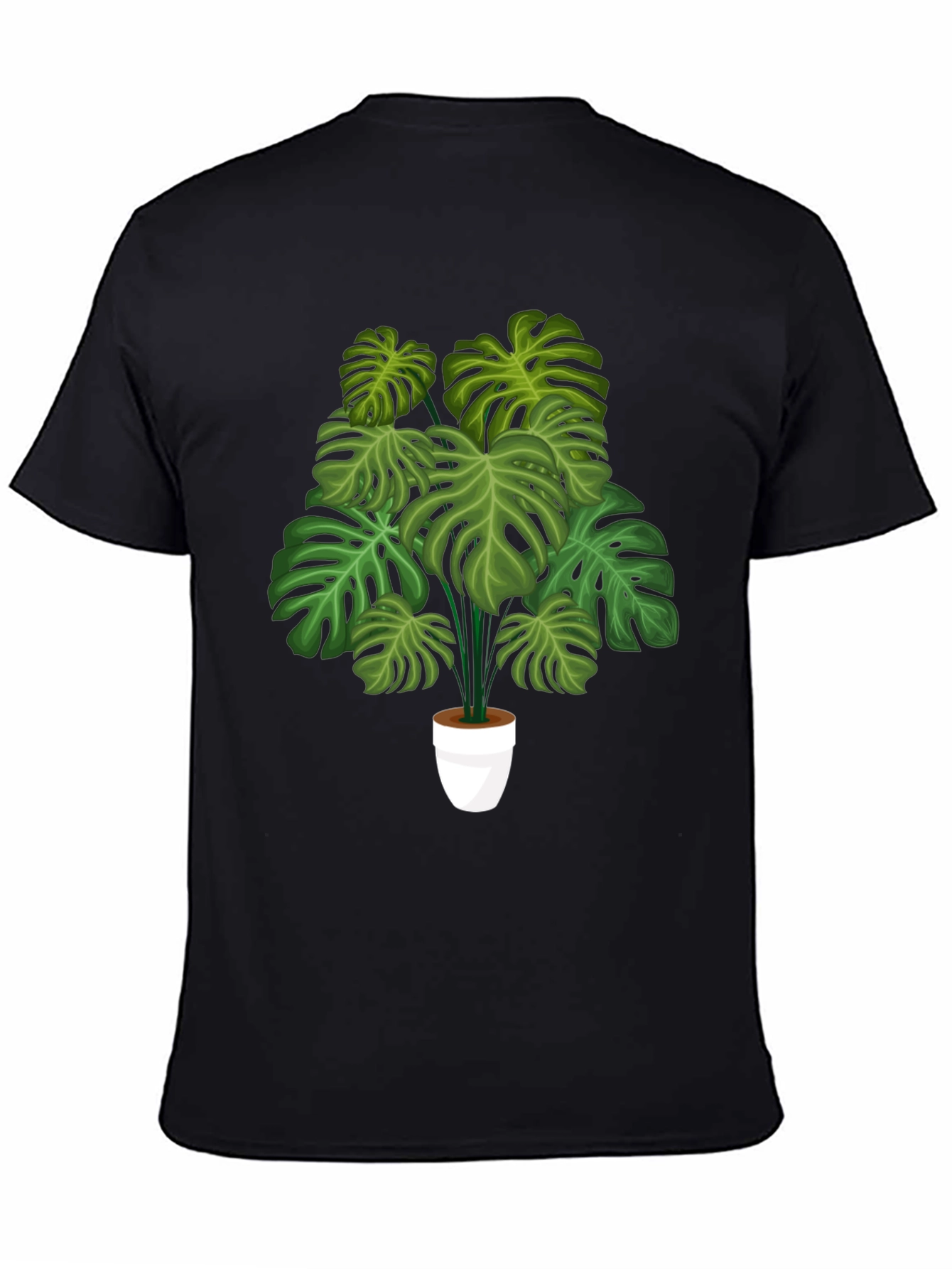 Monstera Plant Graphic Tee - Trendy Botanical Shirt