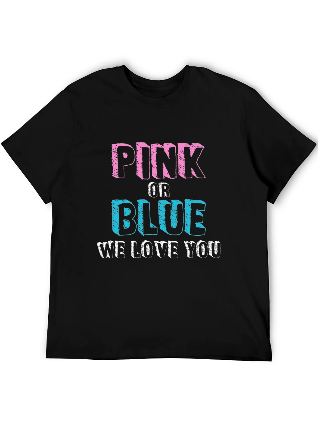 Pink or Blue Baby Gender Reveal T-Shirt