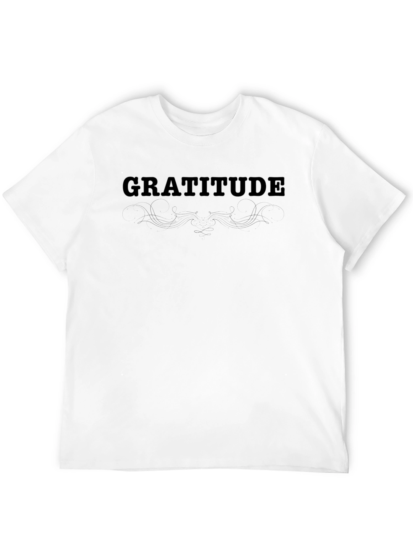 Gratitude Black T-Shirt -  Positive Vibes