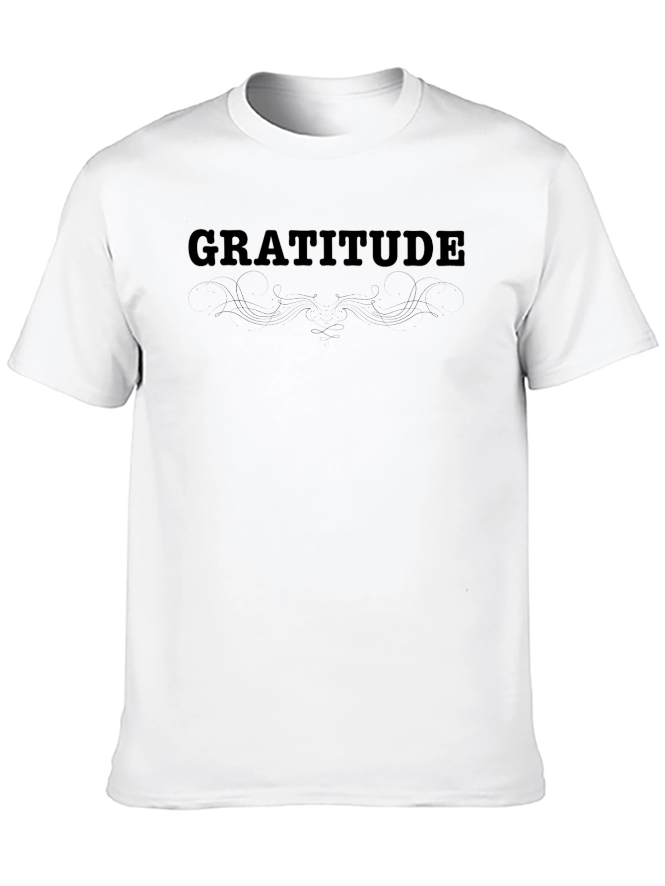 Gratitude Black T-Shirt -  Positive Vibes