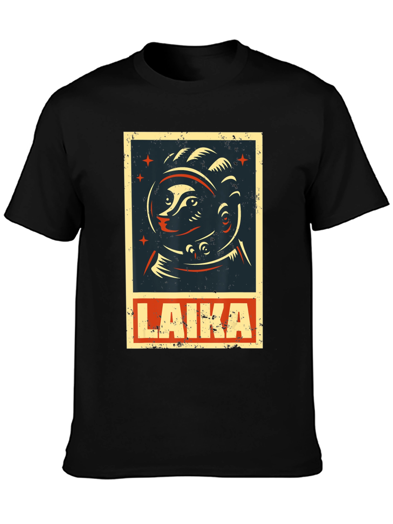Laika Space Dog T-Shirt - Retro Style Graphic Tee