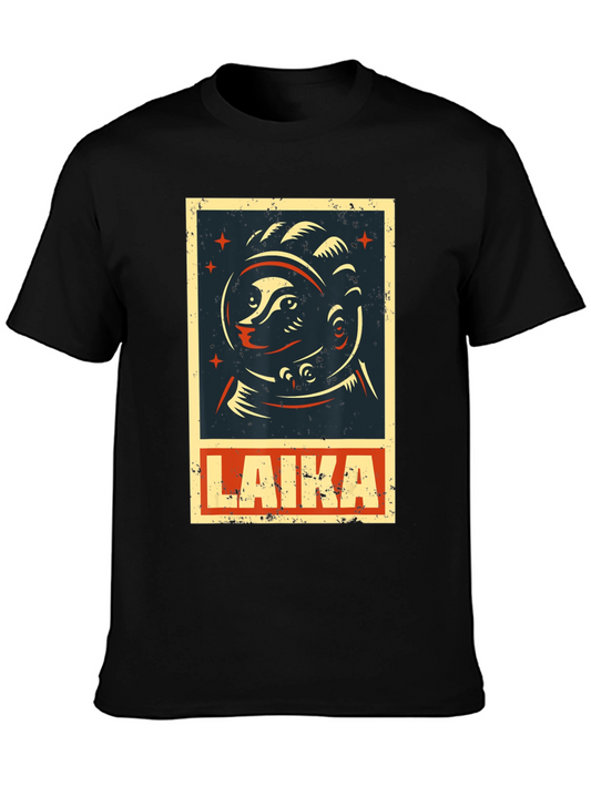 Laika Space Dog T-Shirt - Retro Style Graphic Tee