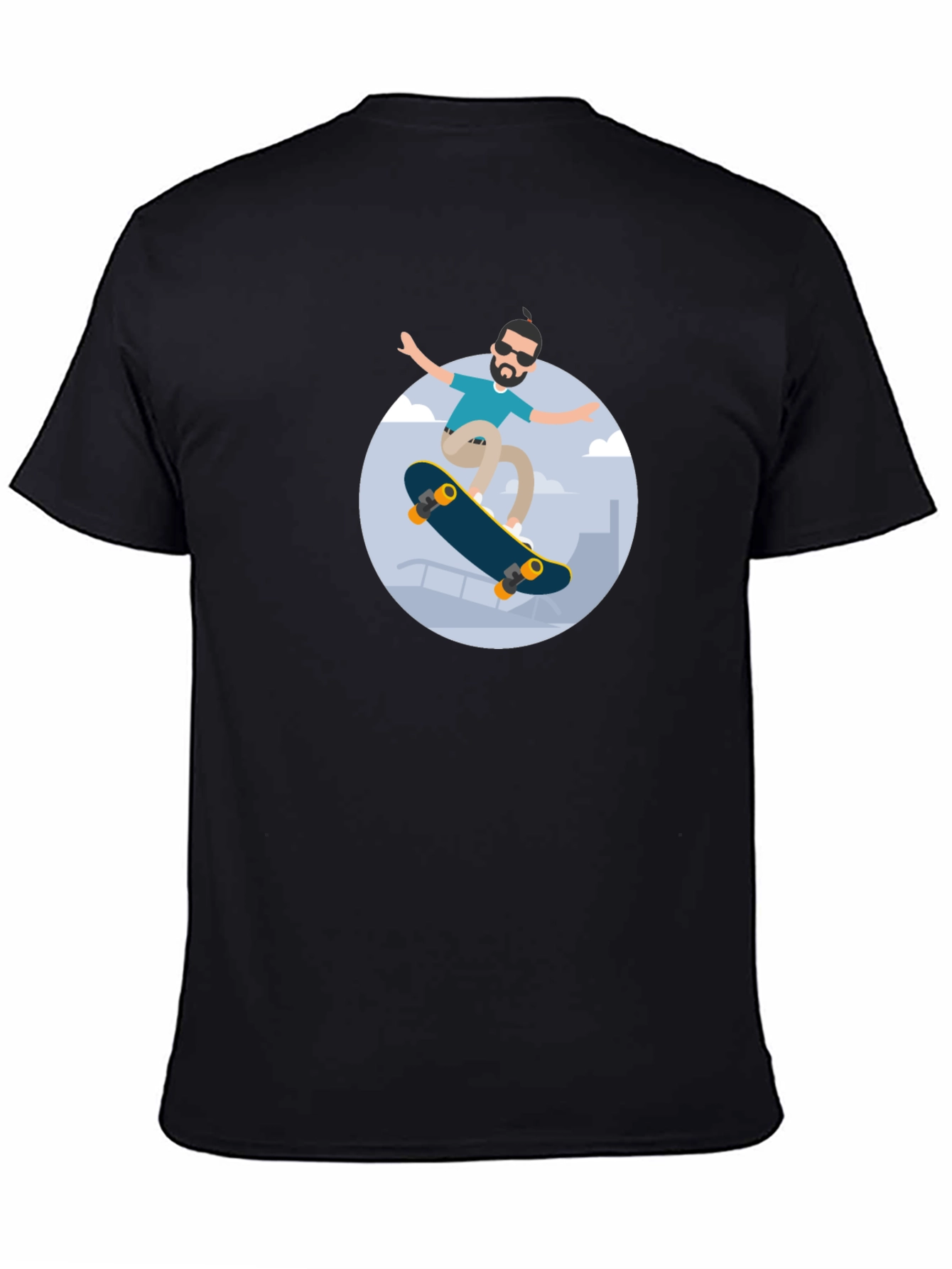 Skater Graphic Black T-Shirt