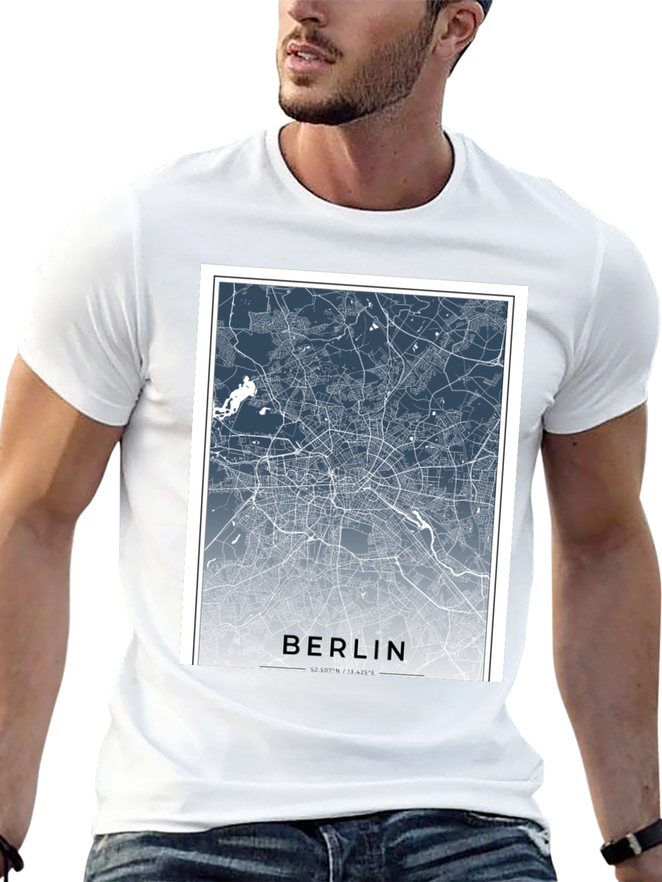 Berlin Map T-Shirt - City Streets Tee