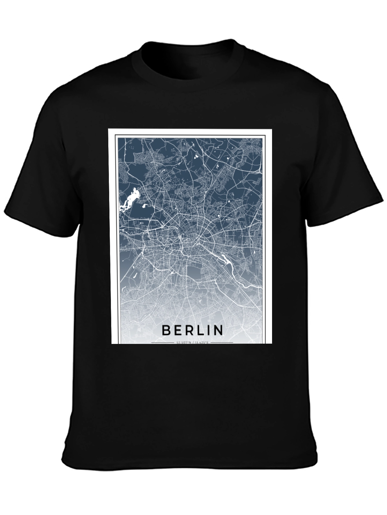 Berlin Map T-Shirt - City Streets Tee