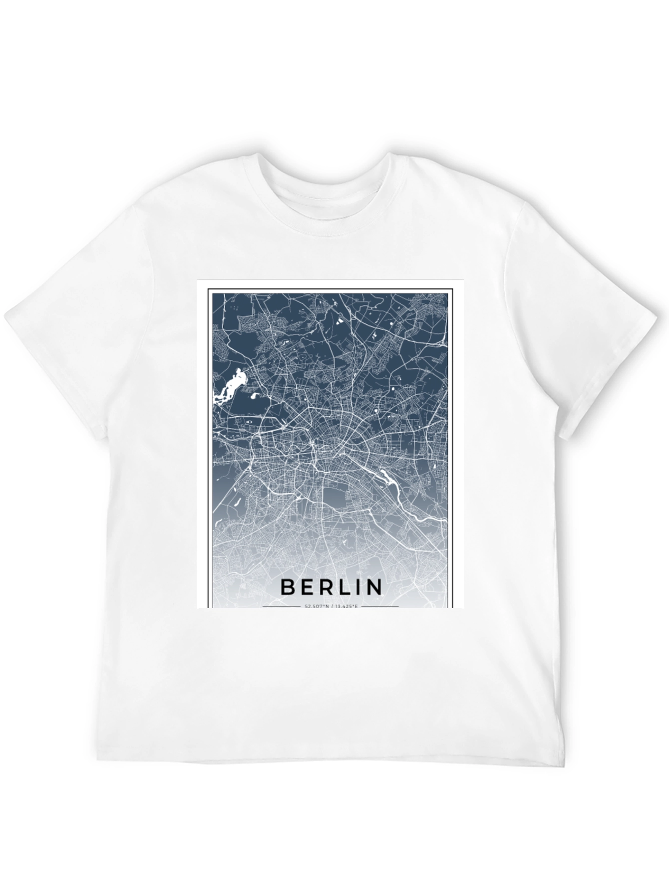Berlin Map T-Shirt - City Streets Tee
