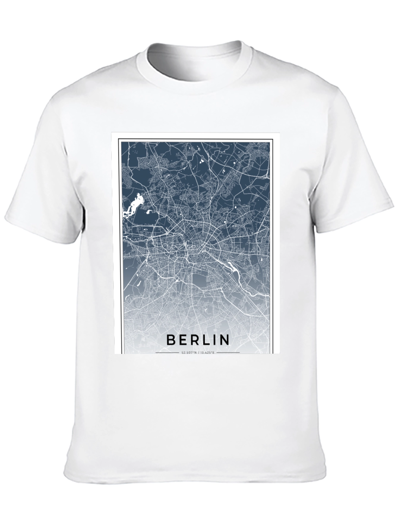 Berlin Map T-Shirt - City Streets Tee