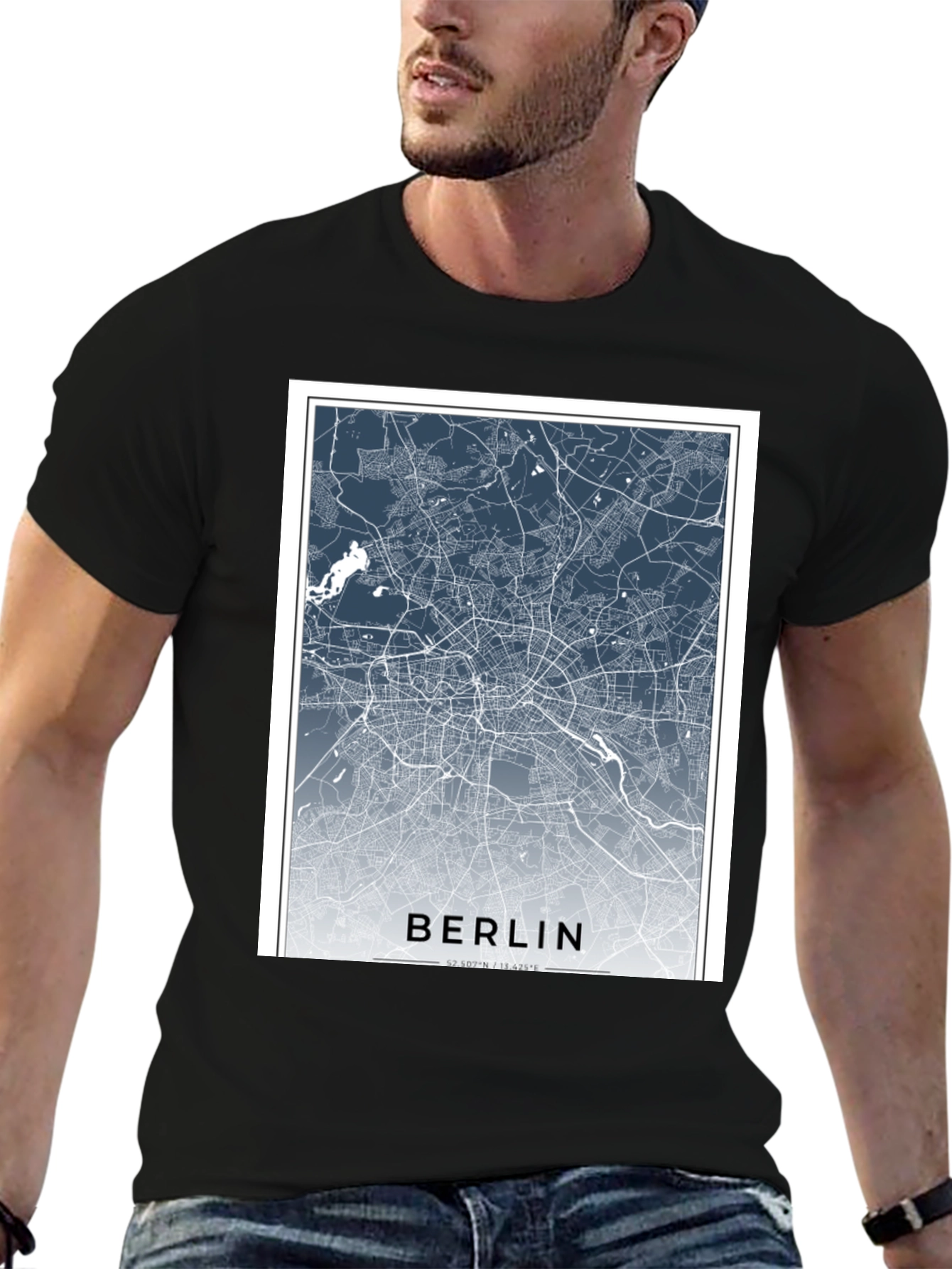 Berlin Map T-Shirt - City Streets Tee