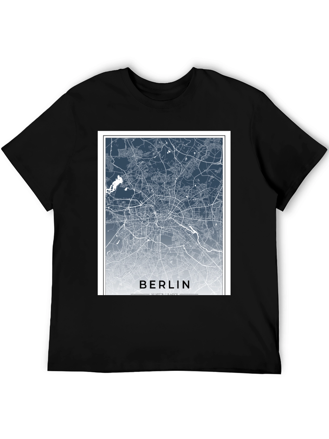 Berlin Map T-Shirt - City Streets Tee