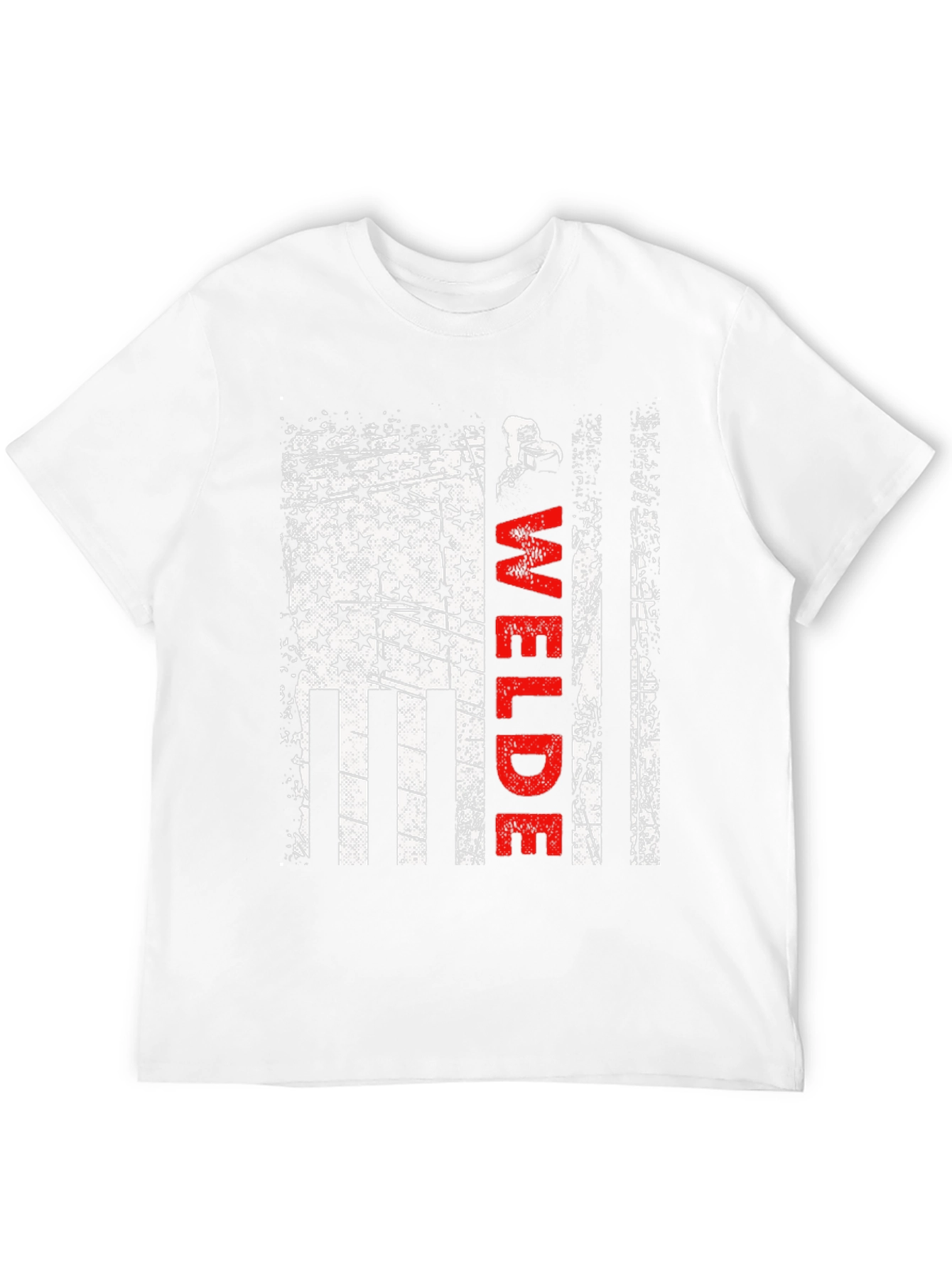 Welder American Flag T-Shirt Patriotic Welding Tee