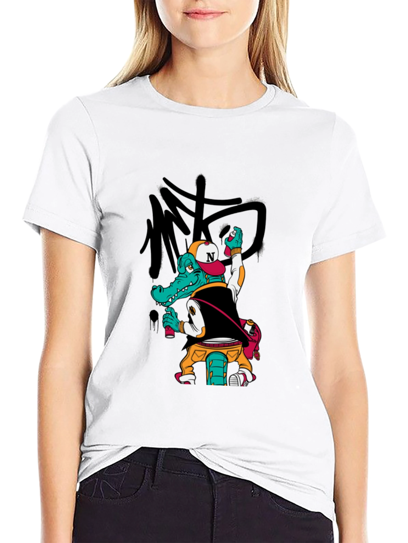 Urban Alligator Graphic Tee - Street Style T-Shirt