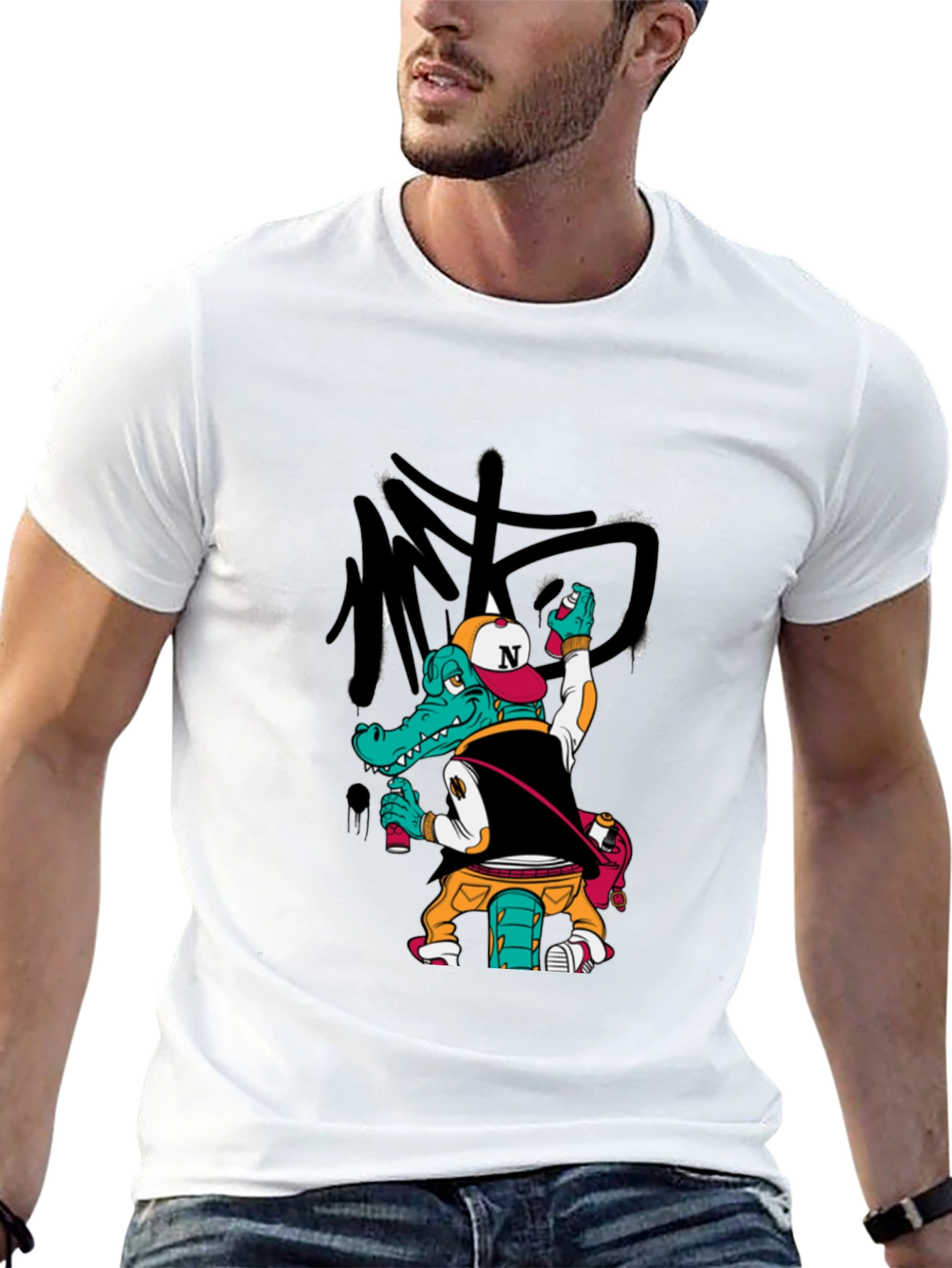 Urban Alligator Graphic Tee - Street Style T-Shirt
