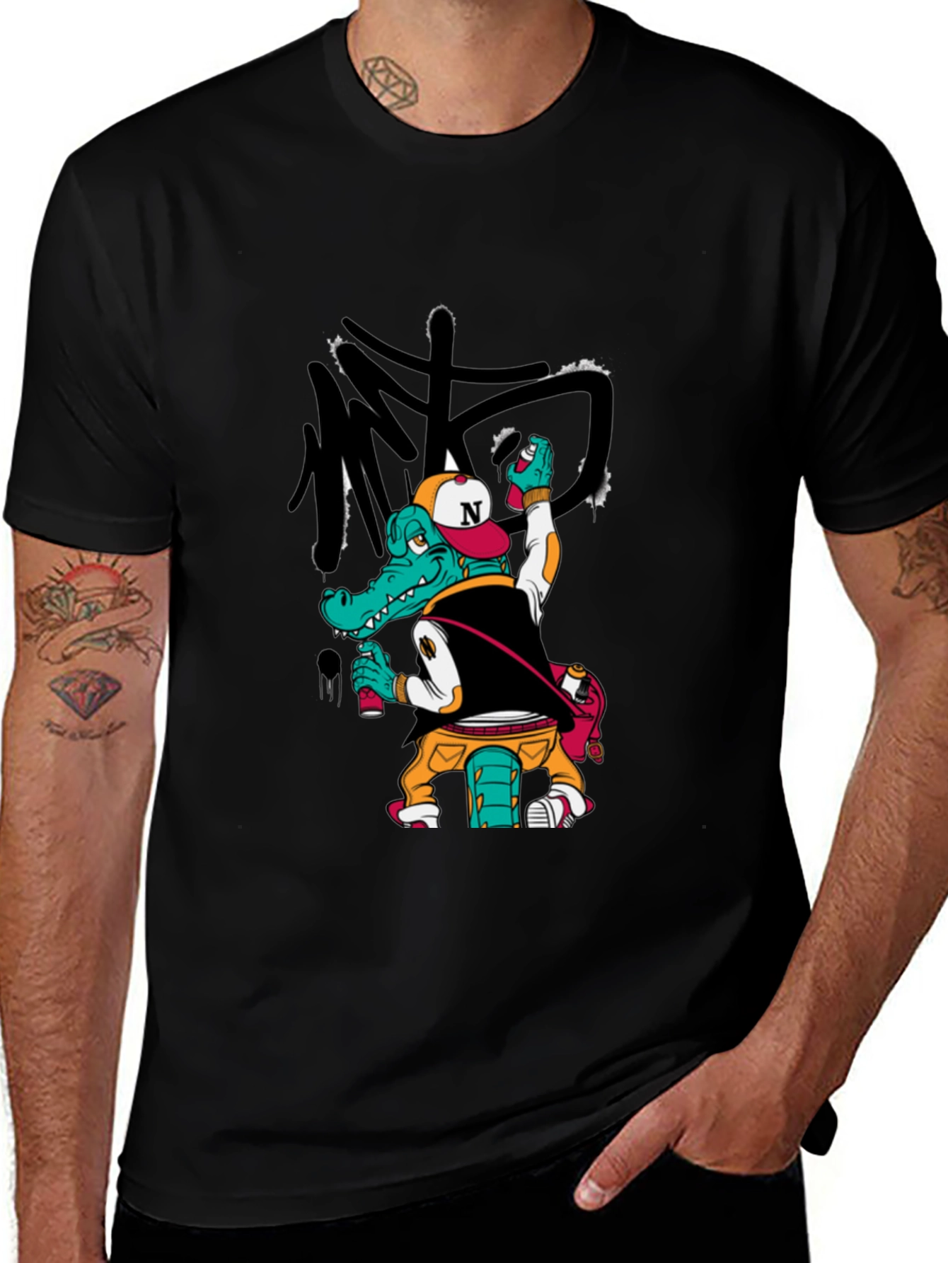 Urban Alligator Graphic Tee - Street Style T-Shirt
